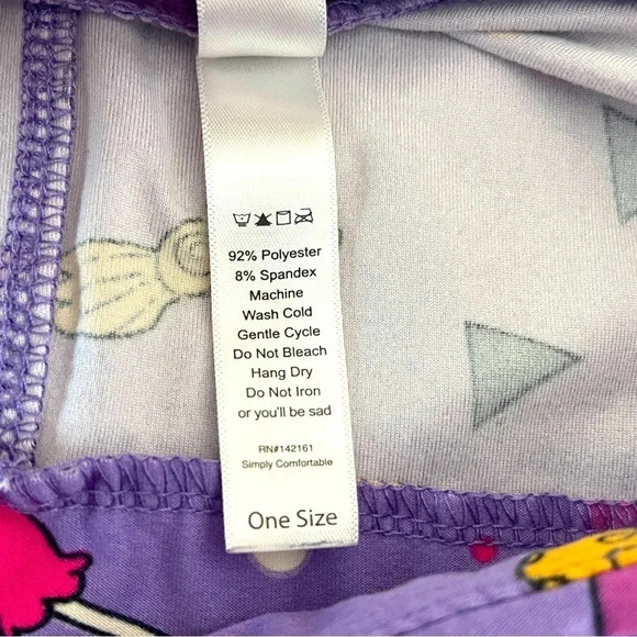 Lularoe Halloween Candy Corn Lollipops Canes Purple Leggings- One Size (OS) - Picture 4 of 5